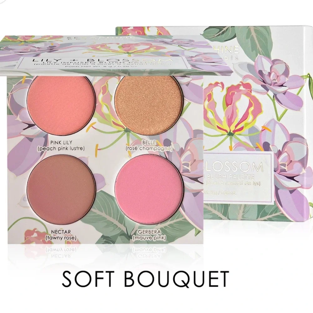 Seraphine Botanicals Lily + Blossom Lily Infused Blush Palette in Soft Bouquet